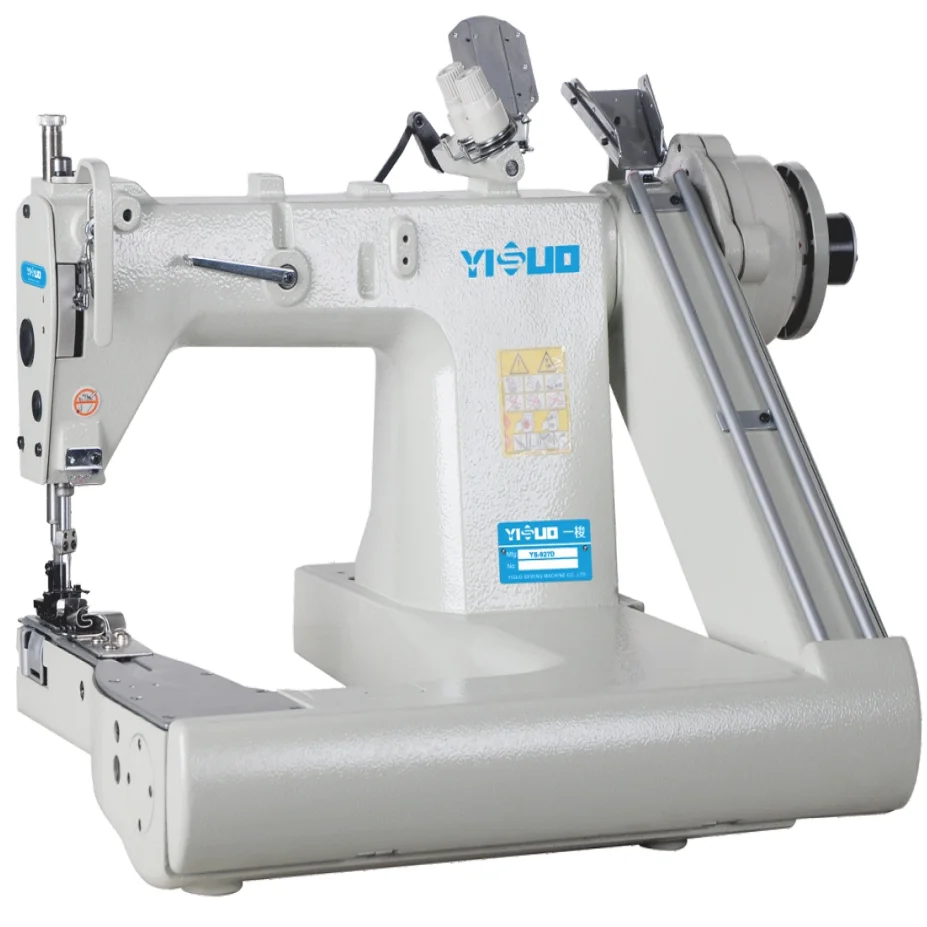 YS-927D Direct drive double needle burying machine Denim tent bag thick material bending machine industrial sewing machine
