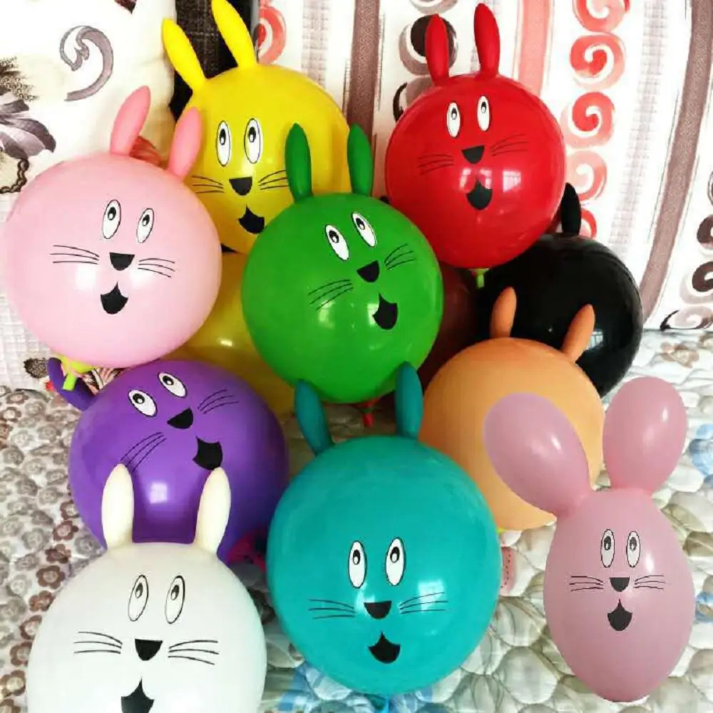 Rabbit Ear Latex Balloons Easter Bunny New Year Party Balloon Supplies for Birthday Baby Shower Party Decoration Party Dressing