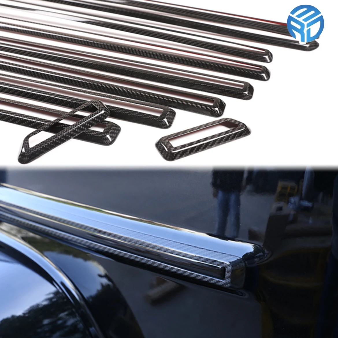 MRD Carbon fiber Body trim for Mercedes Benz G class W464 2019 G500 G63  exterior body trim 10pcs