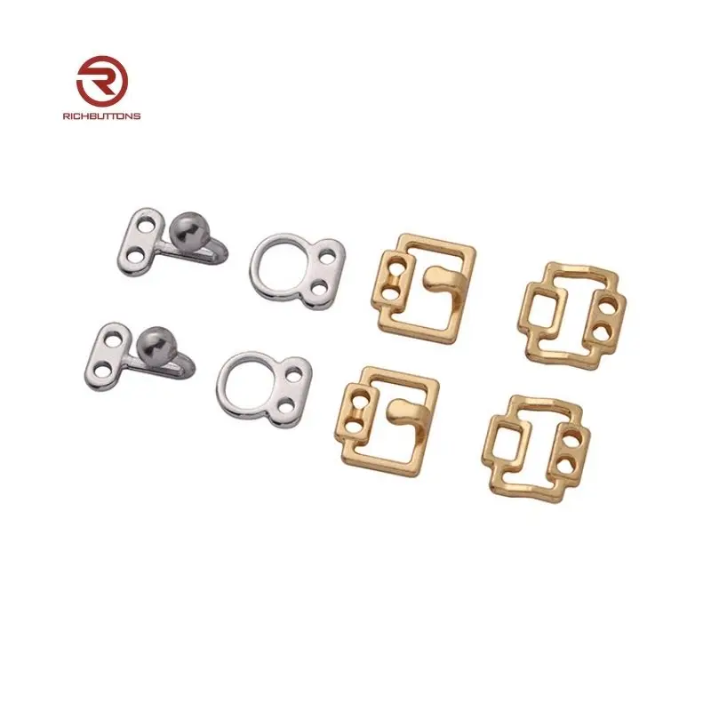 Custom Metal Bra Front Buckle Clip Bra Front Clasp Strap Adjuster Slider Bra Hook and Eye Closure Extended Buckle