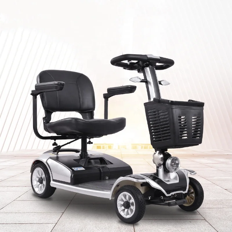 Foldable Electric Disabled Elderly Mobility Scooter  Handicapped mobility scooters electric 4 wheel electric scooter for adult