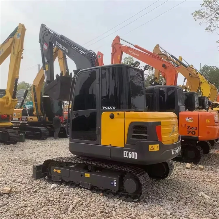 Дешевая цена б/у volvo EC55D ec60d EC60DL гусеничный экскаватор высокого качества для горячей продажи