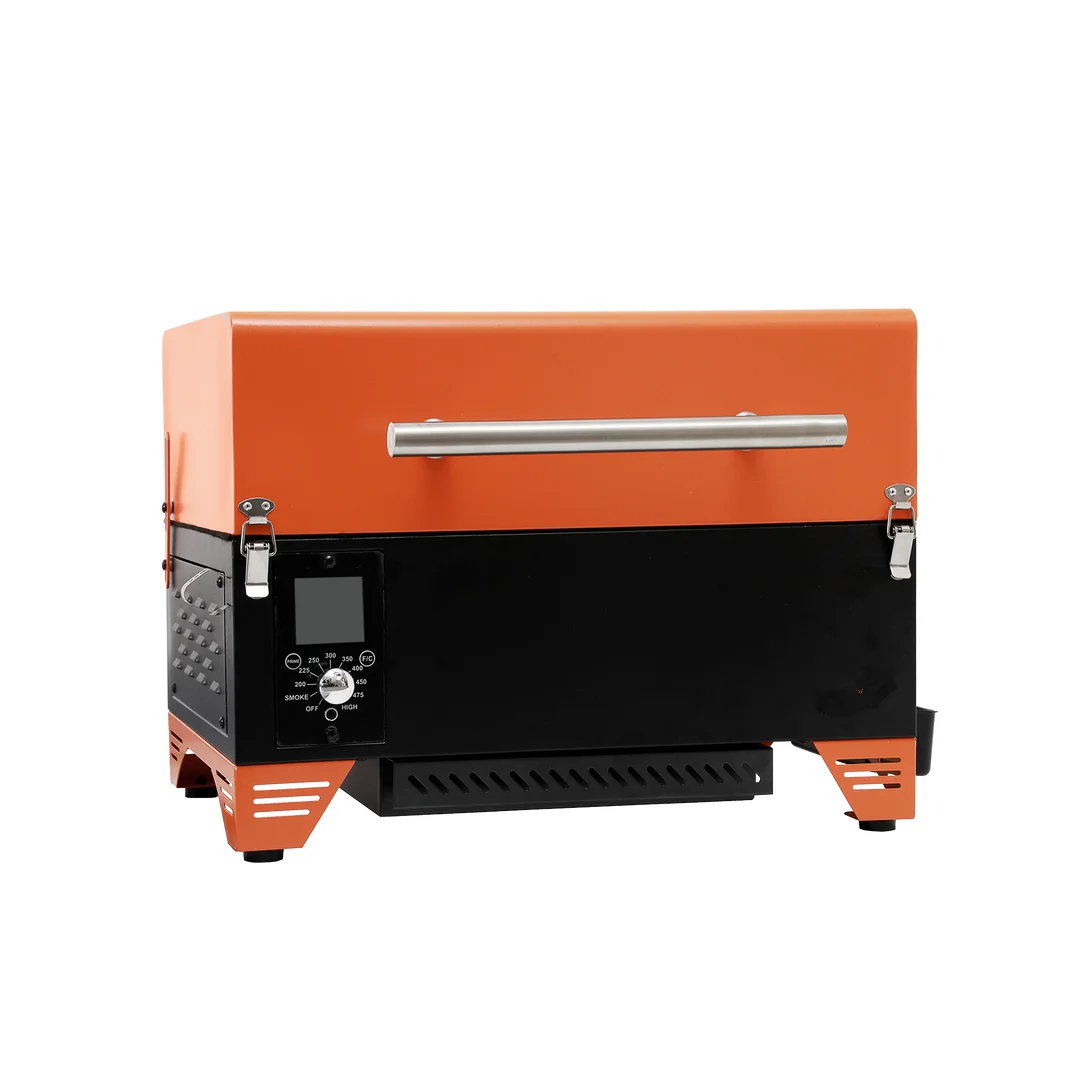 Wood Pellet Smoker with Stainless Steel Lid BBQ Grill Electric Digital Controller Barbecue Master Wood Pellet Grill
