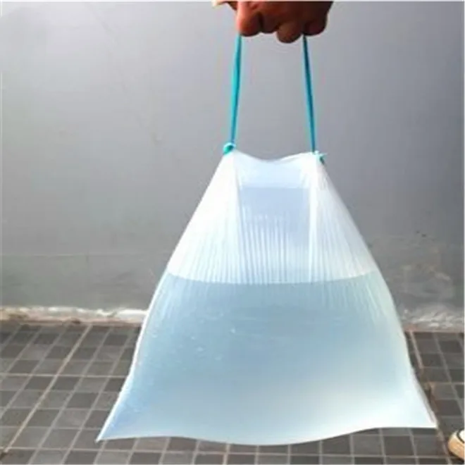 PLA D2W EPI Compostable Biodegradable WaterTight Tear Resistant Drawstring Bag Household Fruits and Vegetables Garbage Packaging