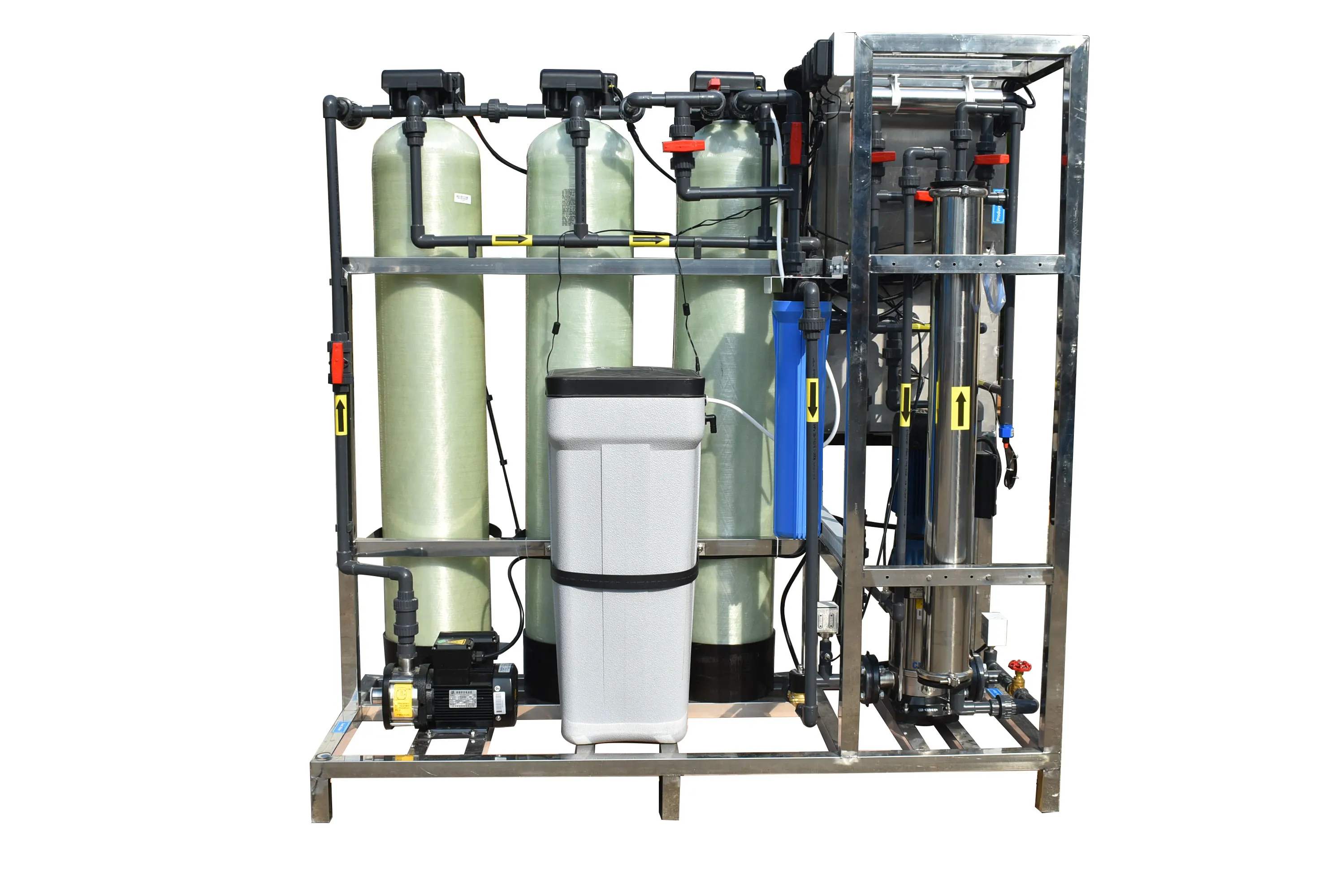 Qlozone Automatic Reverse Osmosis 500L/H Drinking Water Purification RO System Pure Water Treatment Filtration Machine