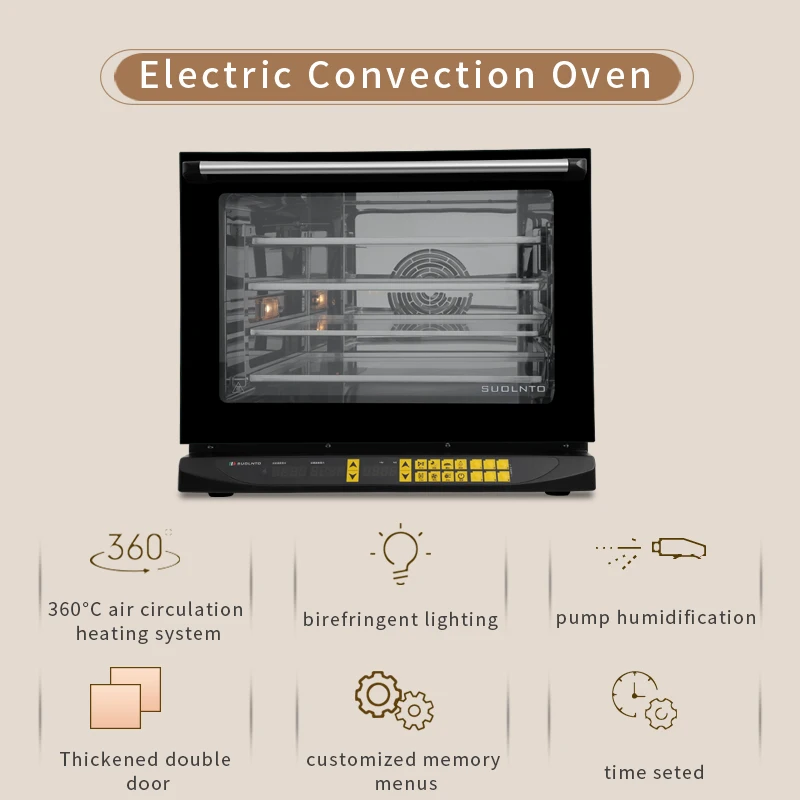 Convection Oven Industrial Cake Bread Baking Machine  Smart Full Automatic Bakery Machine