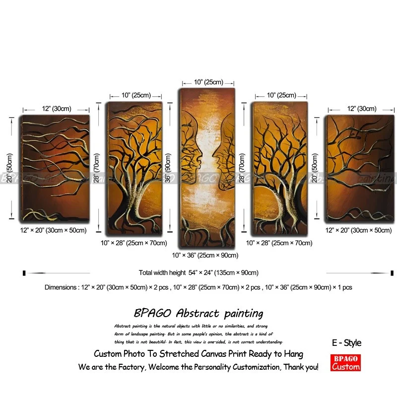 
Natural landscape canvas wall art sets painting 