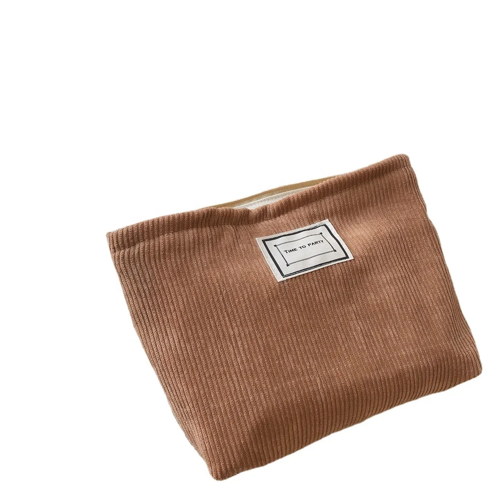 Коричневая Вельветовая косметичка для путешествий BSCI ISO Sedex Disney FAMA