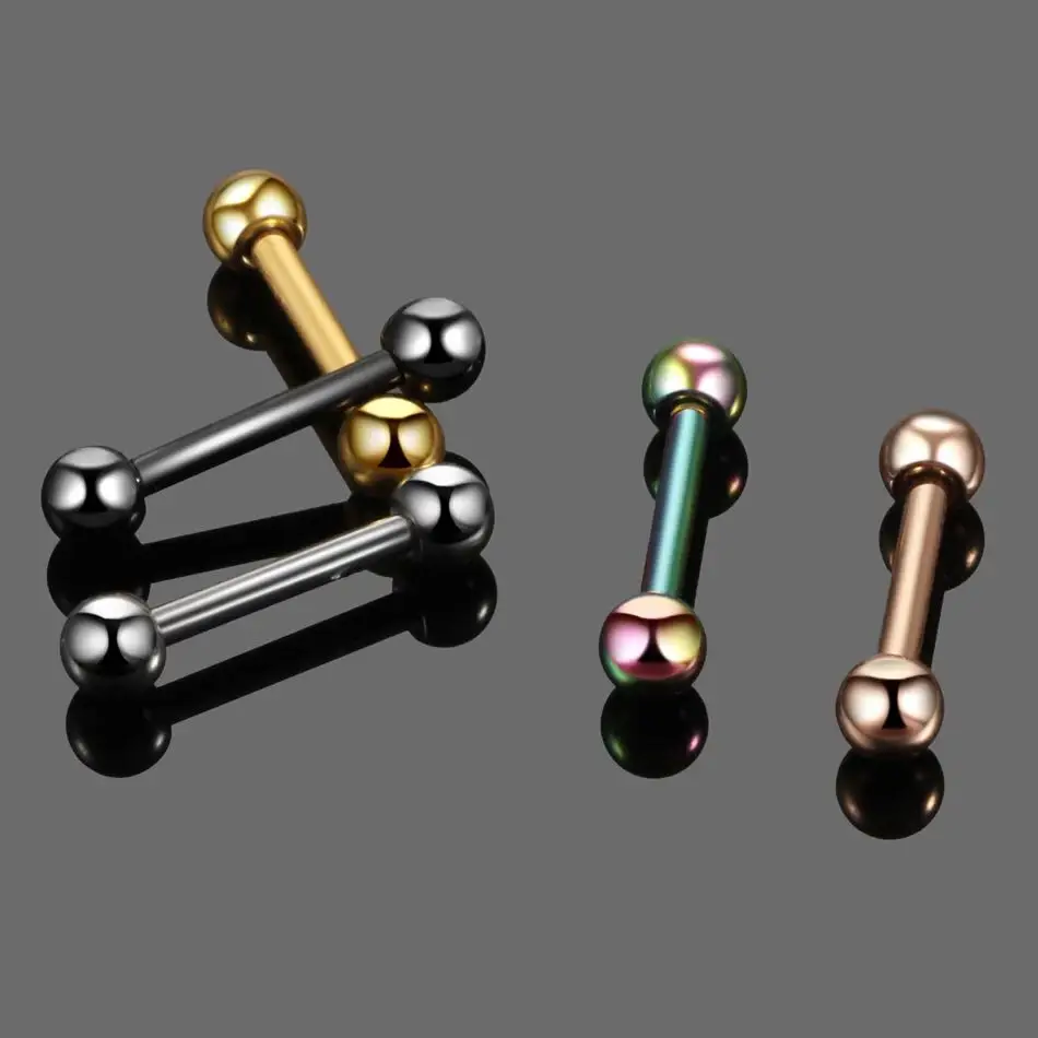 Wholesale Nose Stud Lip Stud Rose Gold Nose Ring Stud Stainless Steel Nose Bones Screws Body Piercing Jewelry