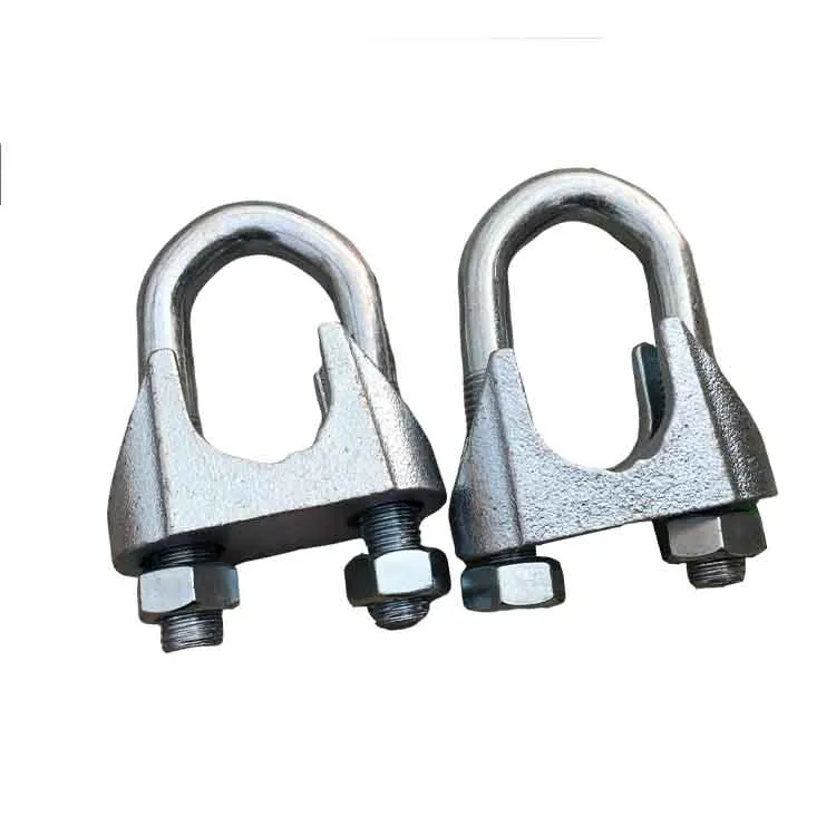 China manufacturer Electric galvanized Zinc plated carbon steel drop forged wire rope clips
