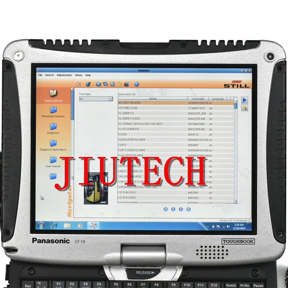 Laptop Diagnostic tool original Still forklift canbox 50983605400 Jungheinrich Judit Incado box Linde canbox doctor pathfinder