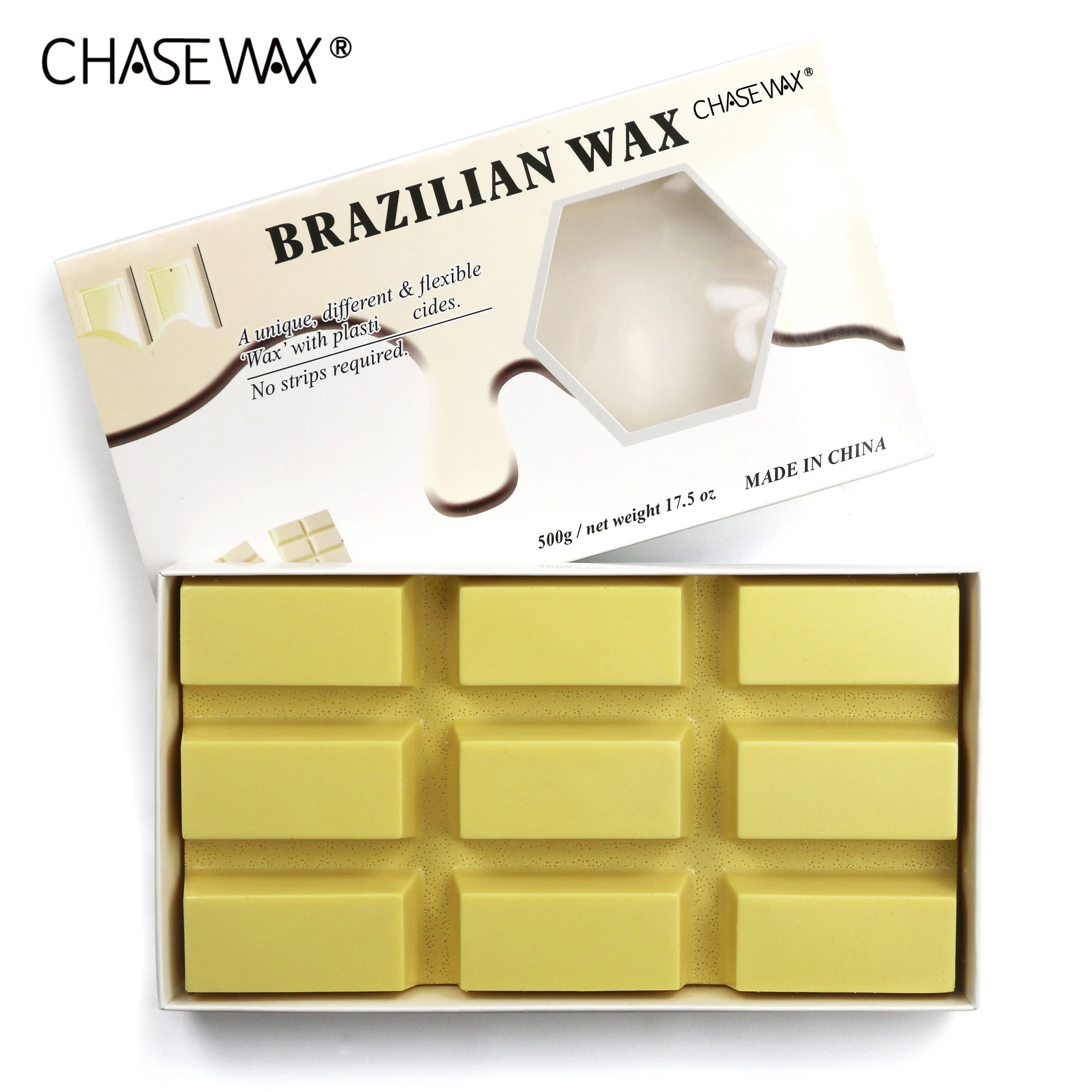 Depilatory Hot Wax Brick Hair Removal Hard Wax Hot Film Block Bikini Strip-free Full Body Hair Removal Brazilian 500g