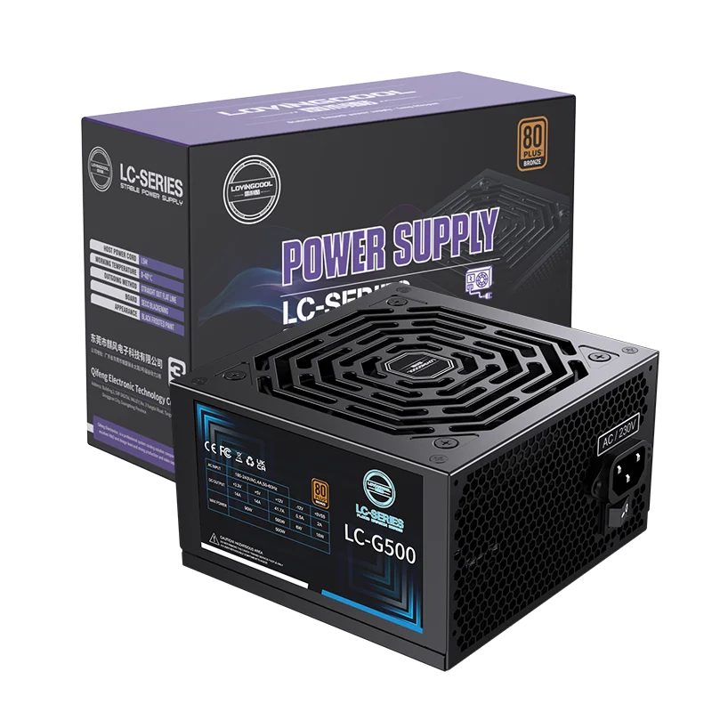 LOVINGCOOL высокое качество 500 Вт ПК коммутация модульный 80 плюс Бронзовый игровой источник питания ATX Psu для настольного компьютера