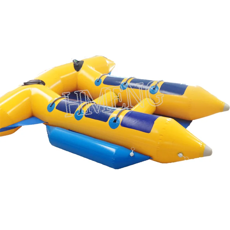 PVC Tarpaulin Airtight Air Sealing Inflatable Flying Fish Banana Boat Water Games For Sale inflatable fishing boats