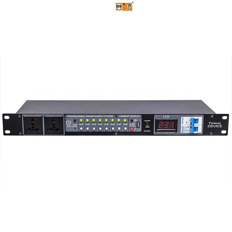 VS308 Professional Power Supply Regulator 10 Channels Engineer Power Supply Sequence Controller With Air Switching