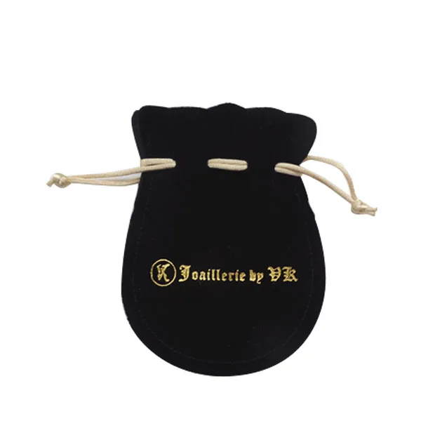 Low price small jewelry velvet drawstring bag pouch,custom velvet gift bag/velvet pouch with gold foil printing for jewelry