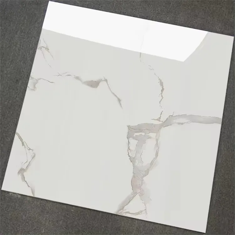 China Factory 60x60 Porcelanto Glossy Ceramic Tile For Floor Standard White Marble Porcelain Tiles
