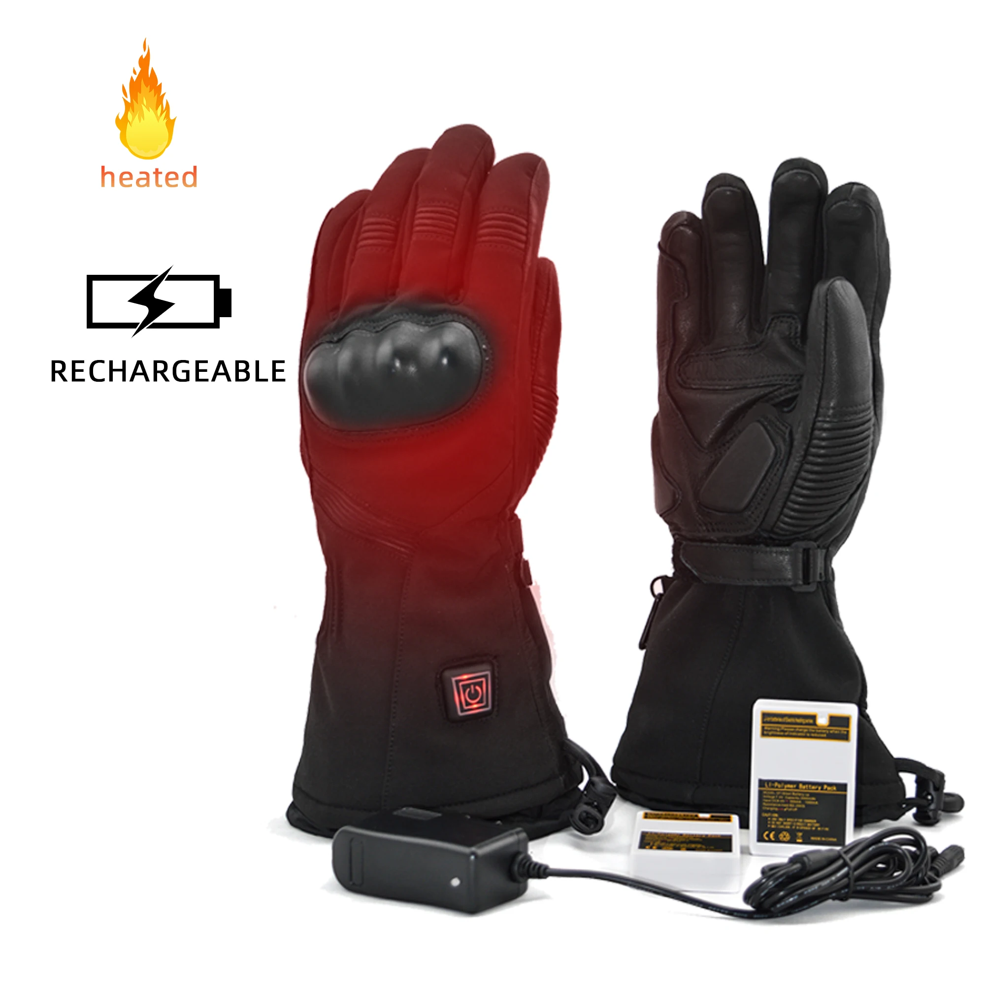 
 Профессиональные мотоциклетные перчатки с подогревом, работающие от литиевого аккумулятора, 7,4 В, 2000 мАч  