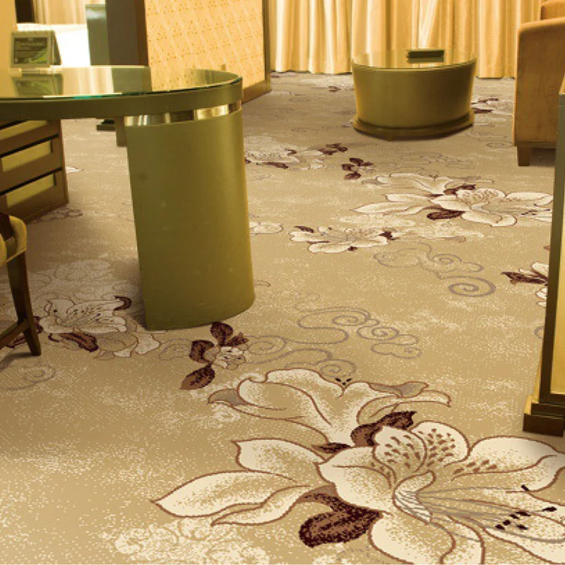 High Quality Axminster 5 Star Hotel Wall to Wall Corridor Carpet Room Printed Carpet Luxury Hotel Lobby Carpet