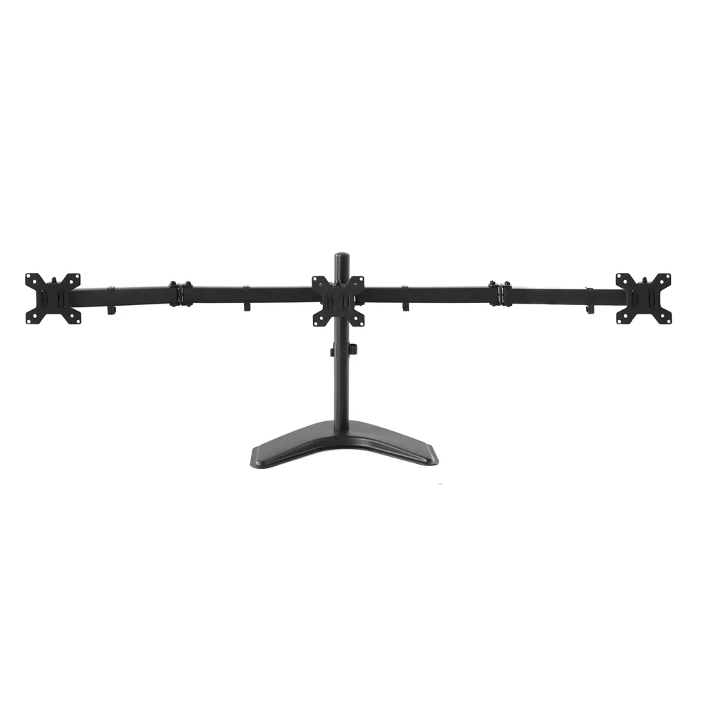 2021Hot Selling Factory Price Three-Arm Monitor Arm Clamp Desk Dual Height Adjustable Monitor Mount