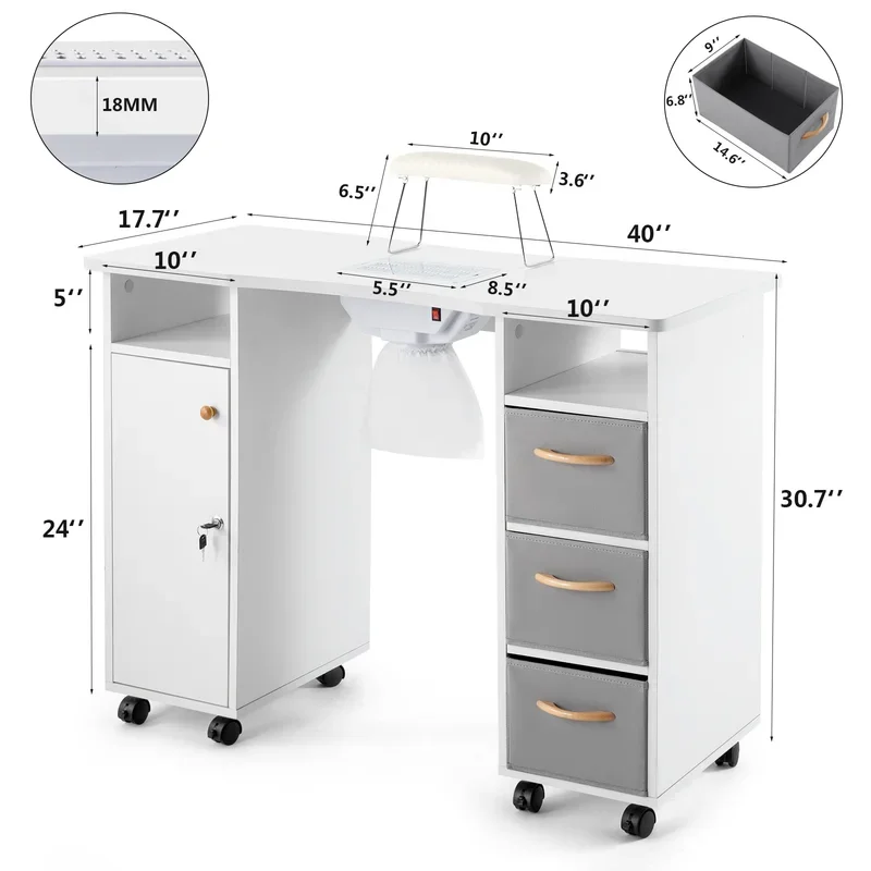 Board Manicure Nail Table Made Manicure Salon Furniture Metal Chinese Carton Wood Modern Salon Furniture Set Equipment Beauty