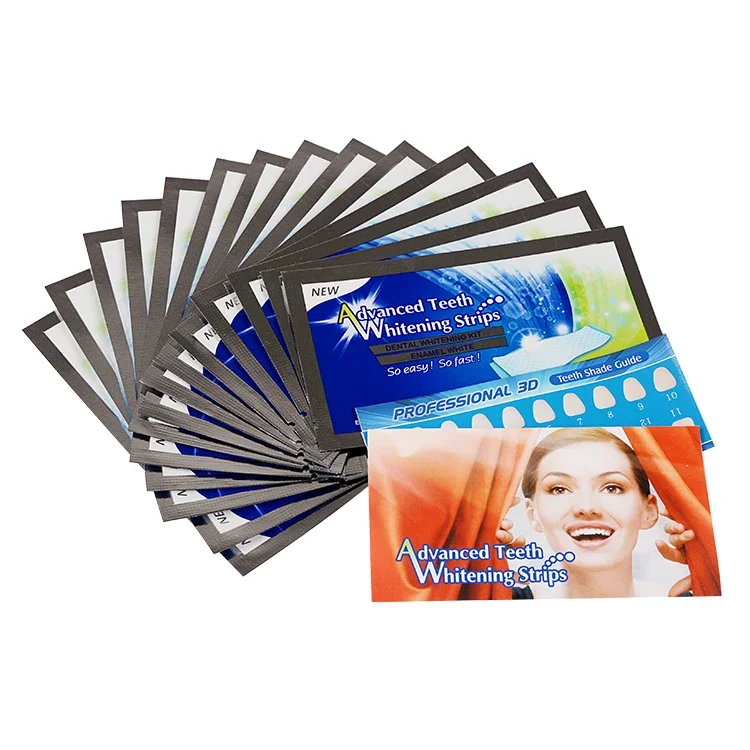 Professional Private Label Logo High Quality Wholesale Natural Advanced Oem Non Peroxide 3d Teeth Whitening Strips With Peroxide