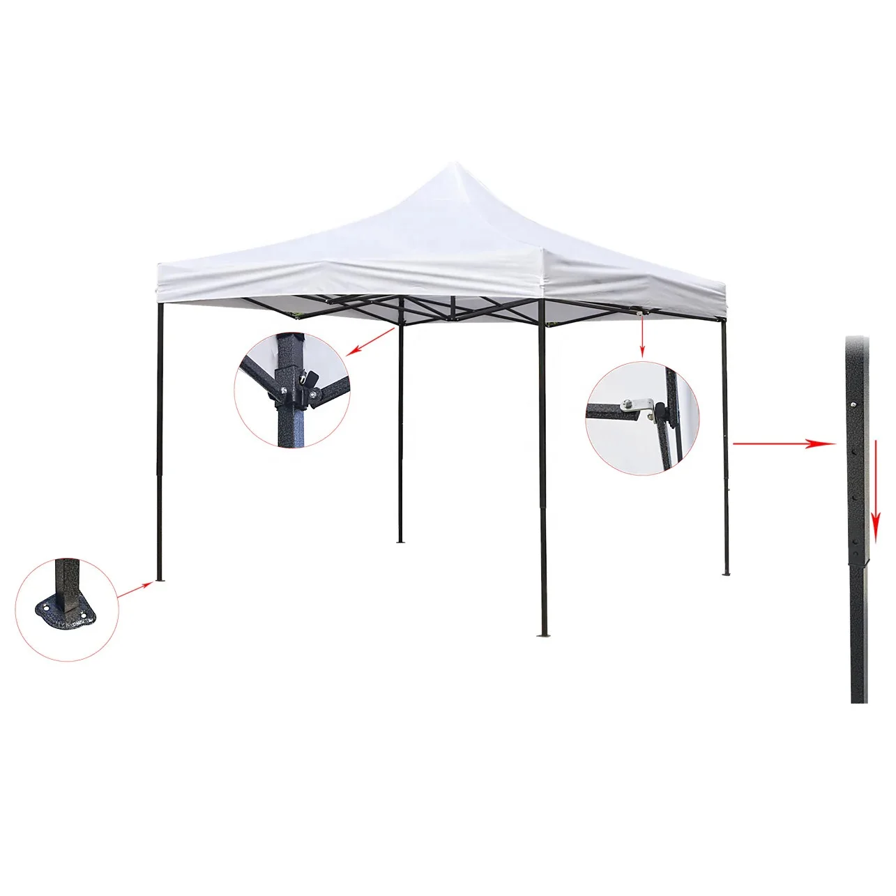Custom Manufacturer LINYI AKUAN Trade Show Outdoor Gazebo Camping Pop up Tenda Toldo Plegable 3x3 Tent for Events