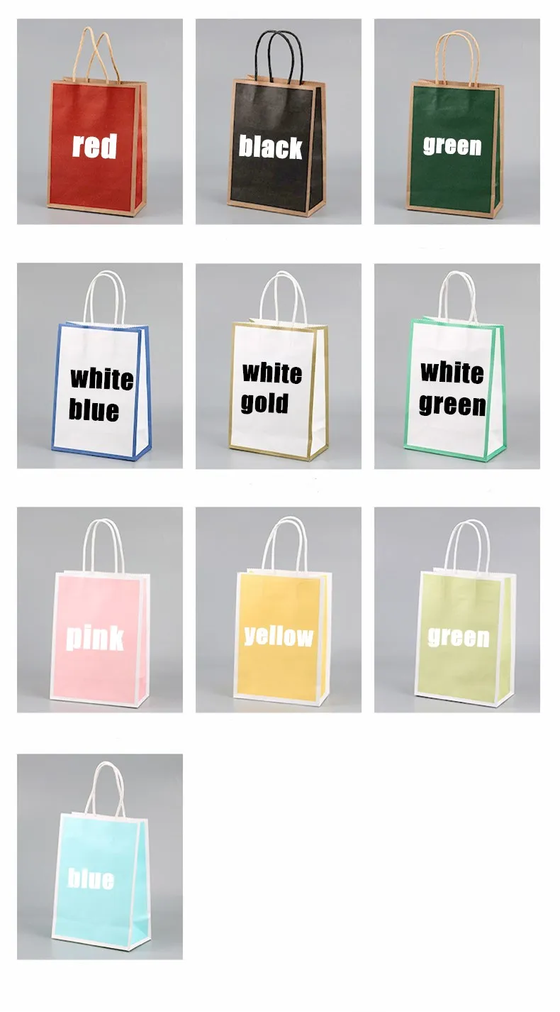 Custom Logo Food Takeaway Craft Paper Bag For Restaurant