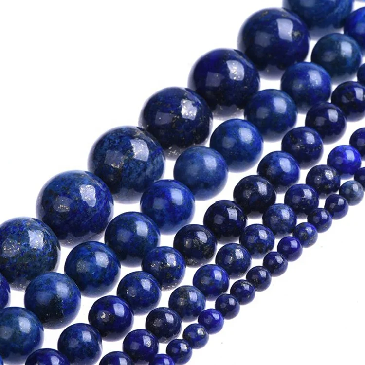 Wholesale 8mm round high quality natural round stone gemstone lapis lazuli loose strands beads