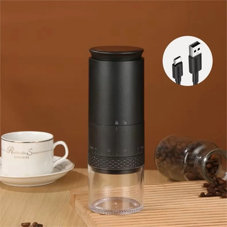 Electric Burr Coffee Grinder for Traveling Rechargeable and Cordless with 38 Adjustable Grind Settings Stainless Steel Burr Mill