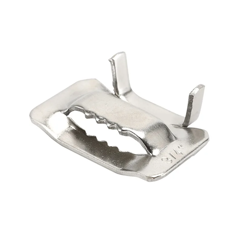 304 Stainless steel thickened thread cable Screw type electric box packing Fixed hoop Metal loose tie buckle