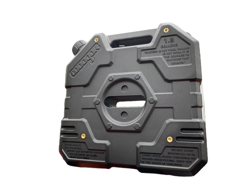 6.84L portable plastic fuel tank, used for storing oil in cars and motorcycles, with oil pipe anti-static and explosion-proof