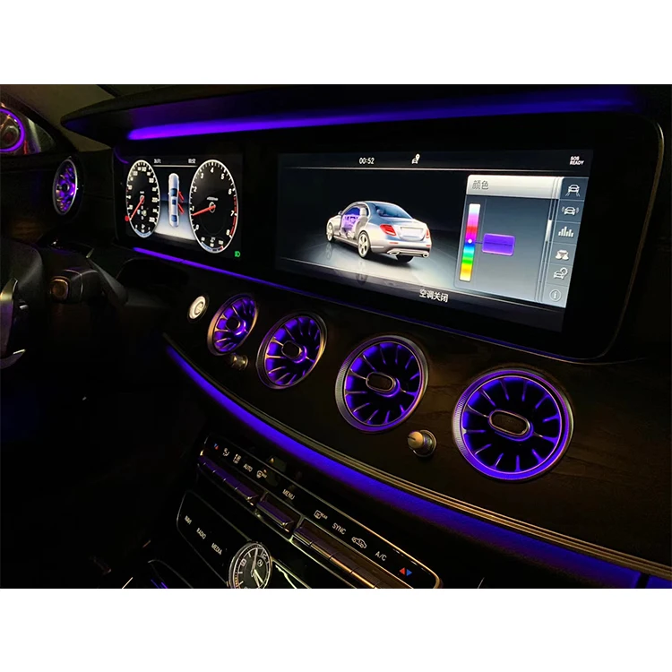 
Automobile Interior Air Conditioning Turbo Air Vents Environment Light Led Car Atmosphere Lights For Mercedes-Benz W213 