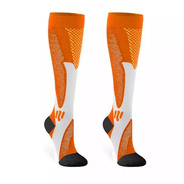 Wholesale custom logo men nylon compression socks graduated long running football socks