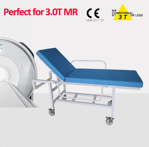 MRI stretcher trolley / 100% Aluminium alloy structure/ for 1.5T and 3.0 Tesla  MR system