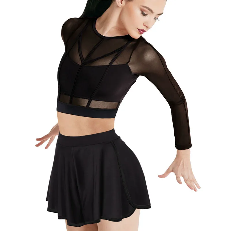 MiDee Plus size girls belly dance costumes 2 piece set suit lyrical ballet outfits Modern jazz training stage performance wear