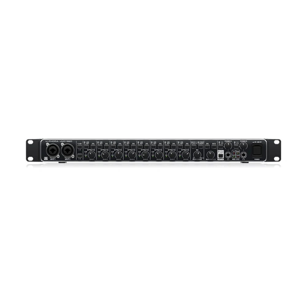 Behringer U-Phoria UMC1820 Sound Card 18-In/20-Out USB 2.0 Audio Interface With 8 Midas Mic Preamps Studio Music Equipment
