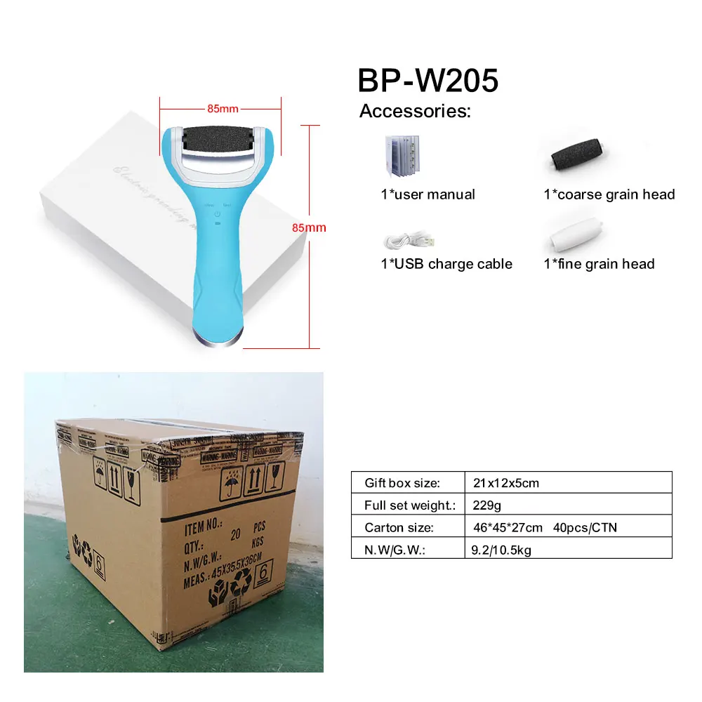 Electric Feet Callus Removers Rechargeable Electronic Foot File with 2 Rollers Callous Remover