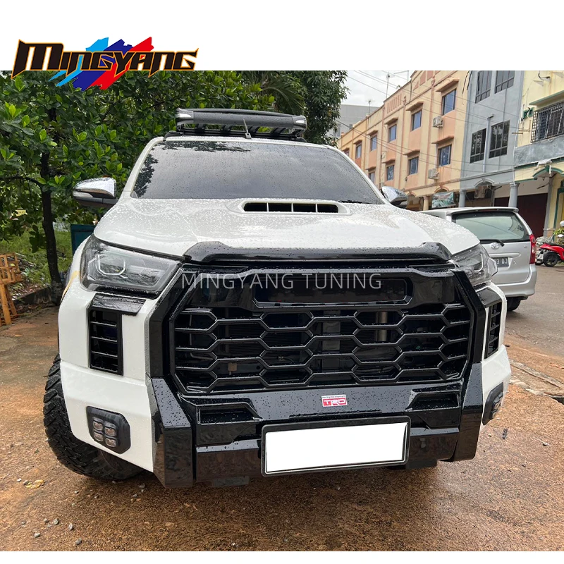 Новый дизайн, оптовая продажа с завода, комплекты для внедорожников, конверсионный автомобильный бампер для Hilux revo Rocco, комплекты обновления tundra