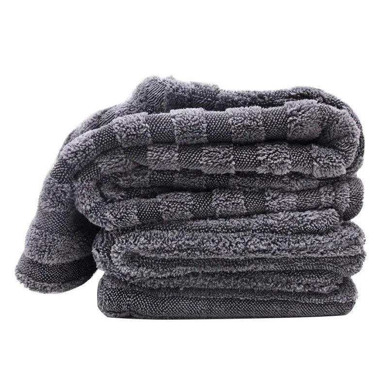 Wholesale 1200gsm Korean Absorbent Microfiber Twisted Loop Car Wash Cloth Detailing Car Drying Towel
