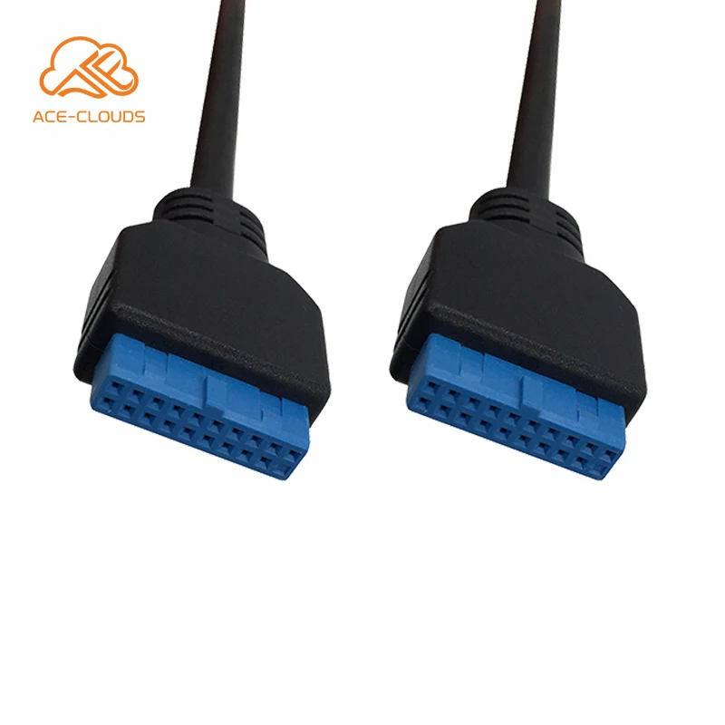 High-speed USB3.0 20Pin Female to Female Extension Cable Motherboard Cable