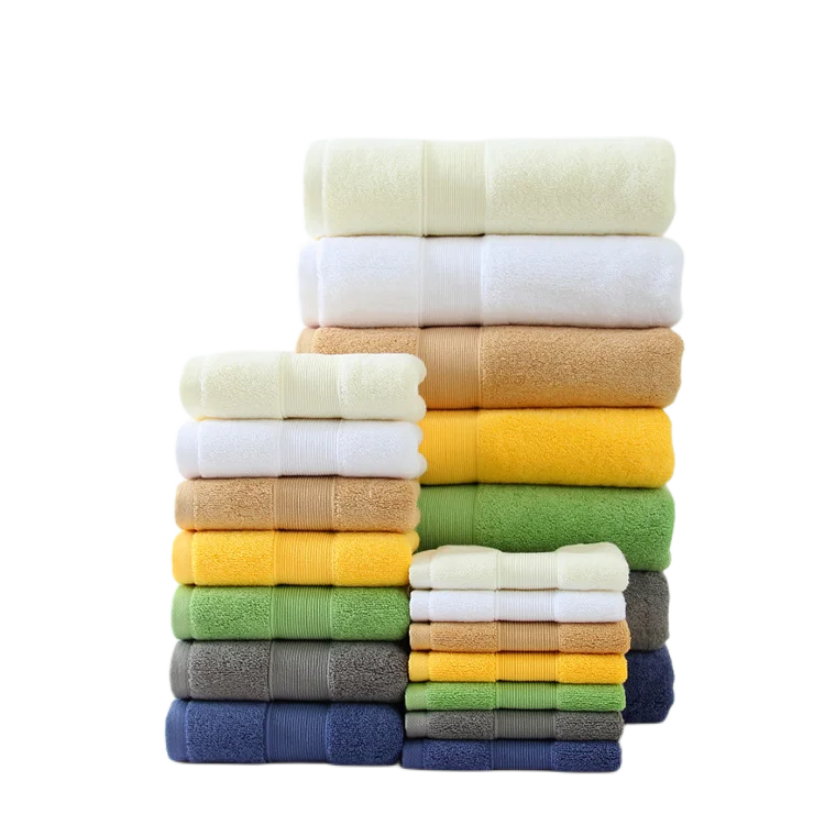 32s 100% Egyptian Cotton luxury bathroom towels set towels set 3/6 pieces towel set in gift box