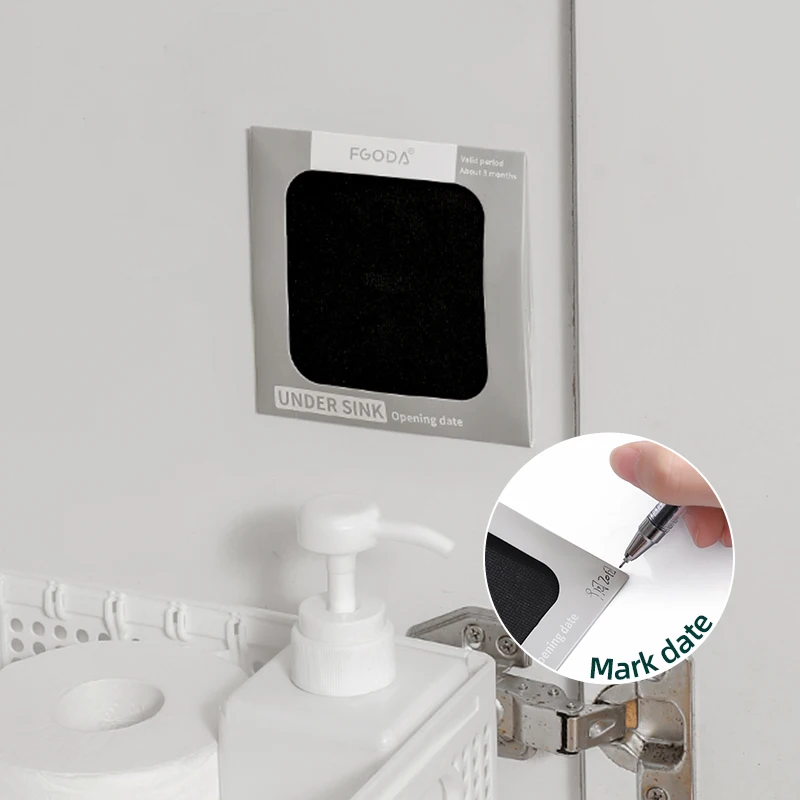 Multifunctional Household Kitchen Cabinet Sink Drawer Air Fresher Activated Carbon Removing Odors Deodorization Sticker