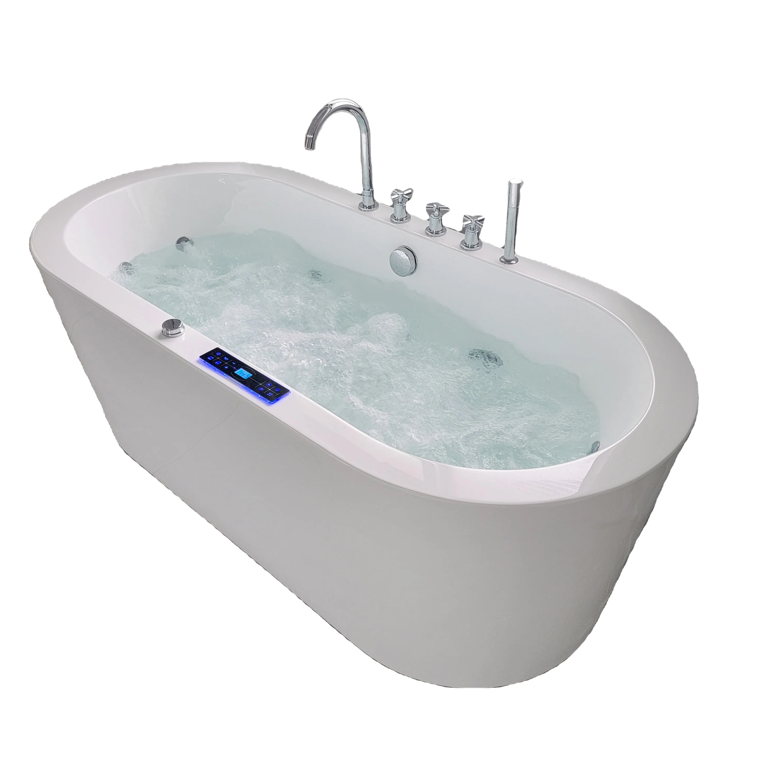 hot selling Low MOQ freestanding acrylic bath tub large capacity bathtub for bathroom soaking