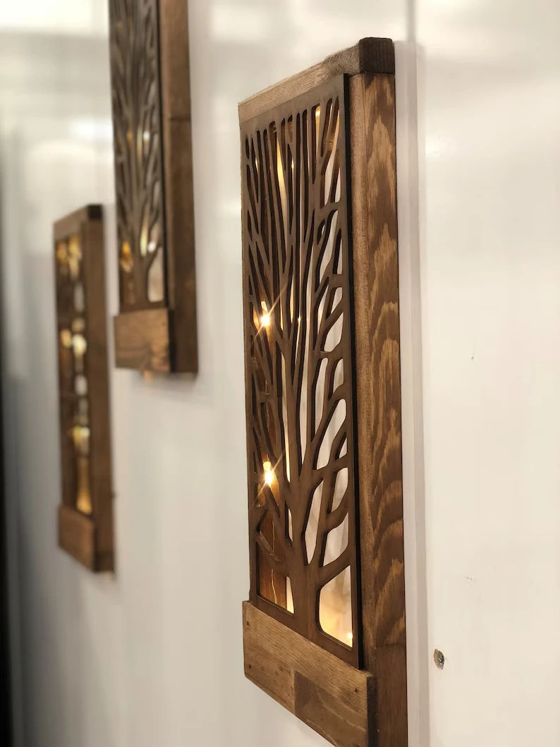 Neon sign Wall decor be Bedroom wall decor over the bed Handmade Wooden Led Wall Decoration with LED