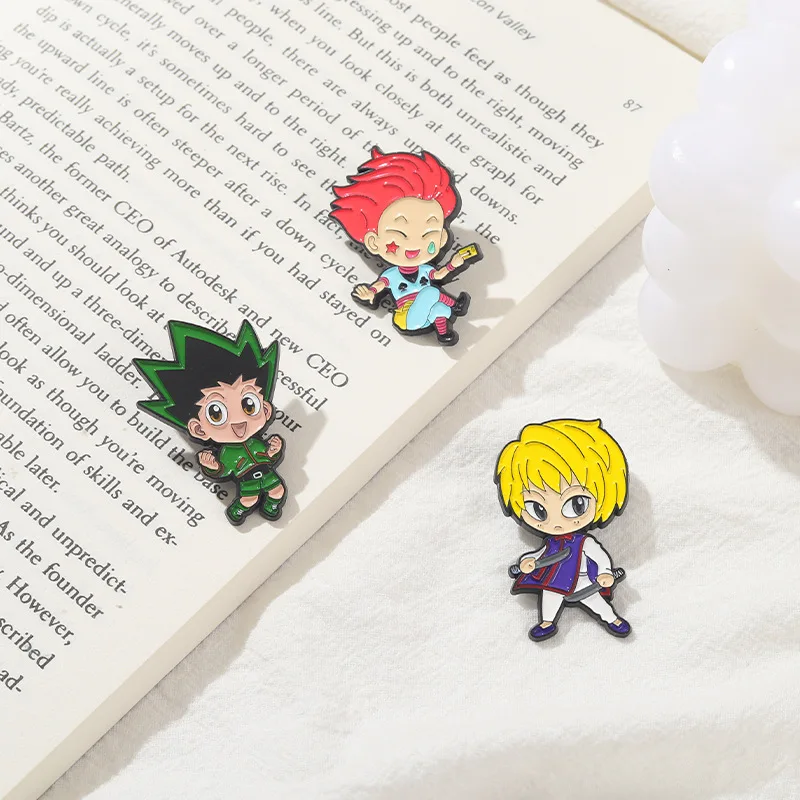 Anime movies television peripheral HUNTER x HUNTER characters brooch alloy badge pins