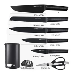 OOU BO окислительная технология патент Black Shark серии 8 шт. роскошный набор кухонных