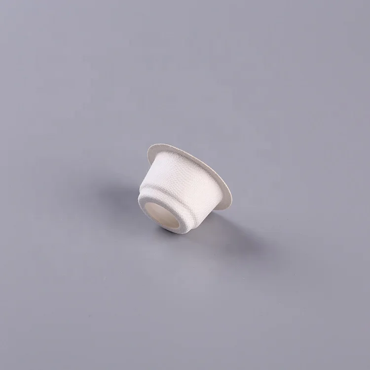 
Disposable Biodegradable Molded Paper Pulp Nespresso Capsule Empty Coffee Capsule 