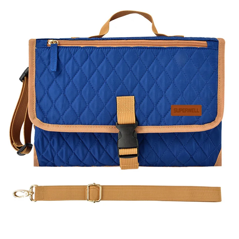 Wholesale Pattern Easy Carry Baby Portable Diaper Changing Pad With Tote Handle