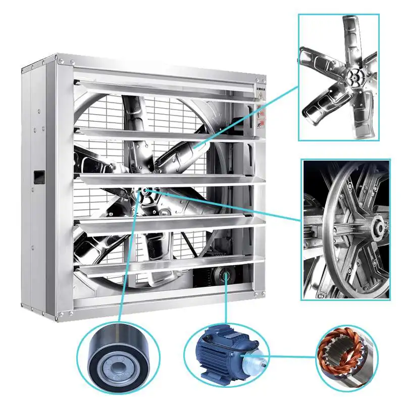 2024 Canton Fair 50 inch Belt-Drive Industrial Poultry Farm Cooling Large Exhaust Fan